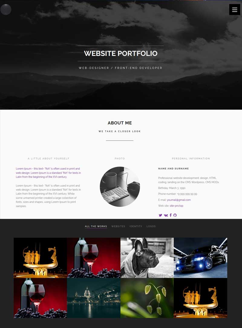 Website portfolio